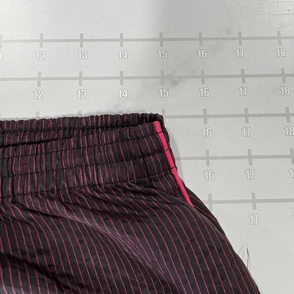 Vintage Puma Windbreaker Pants Womens M Purple Pinstripe Ankle Zip 80s Soccer - Picture 7 of 8